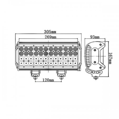 Proiector ledbar QUAD 48LED 144W 12V-24V [3]