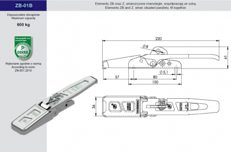 Contraplaca inchizator oblon remorca Z-01B [1]