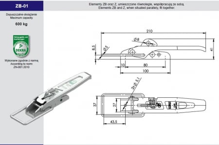 Contraplaca inchizator oblon remorca Z-02 [1]