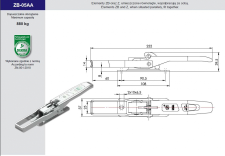Contraplaca inchizator oblon remorca Z-02A [1]
