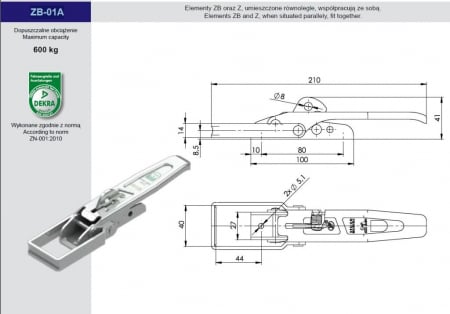 Contraplaca inchizator oblon remorca Z-02A [3]