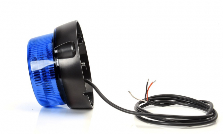 Girofar cu LED 1 functie albastru 12-24V [12]
