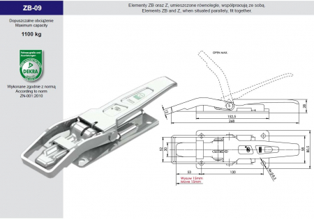 Inchizator oblon  remorca ZB-09 1100Kg [1]