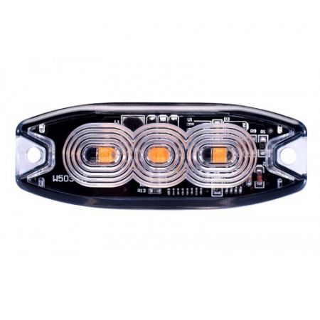 Lampa avertizare stroboscop 3LED portocaliu [2]
