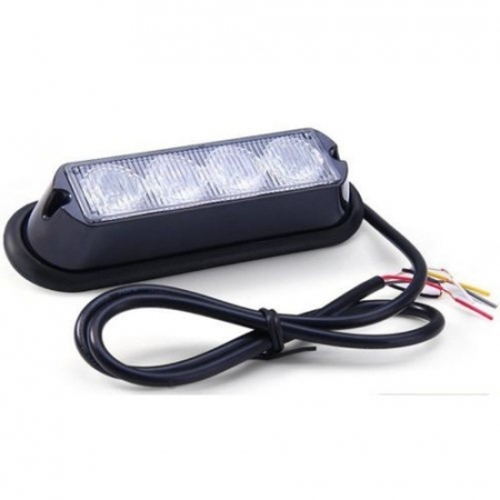 Lampa avertizare stroboscop 4LED portocaliu [2]