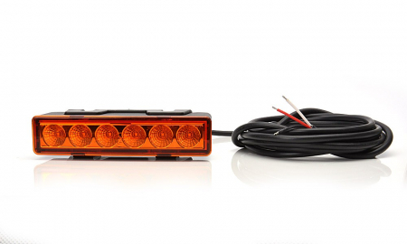 Lampa avertizare stroboscop LED portocaliu 12v-24v [2]