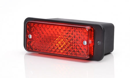 Lampa ceata rosu cu bec 12V-24V [1]