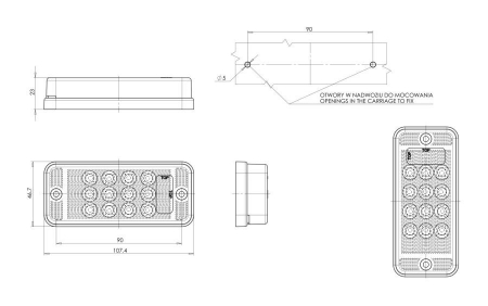 Lampa de interior 12LED 12V [6]
