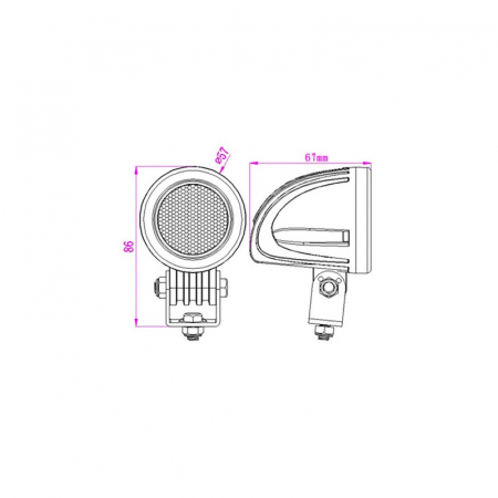 Lampa lucru mini1LED 12v-24v [1]