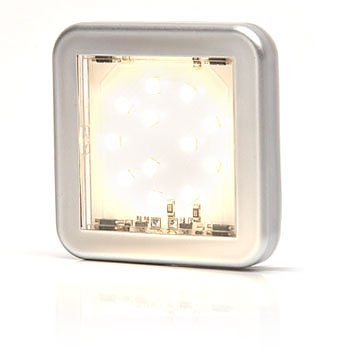 Lampi auto LED - Lampa pozitie fata 12LED patrat 12v-24v