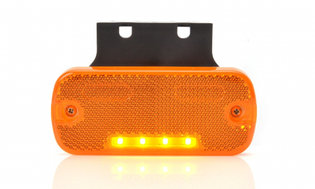 Lampi auto LED - Lampa pozitie fata oval portocaliu 4LED 12-24V