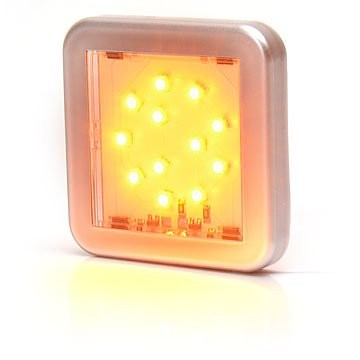 Lampi auto LED - Lampa pozitie laterala 12LED patrat 12v-24v