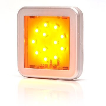 Lampi auto LED - Lampa pozitie laterala 12LED patrat 12v-24v