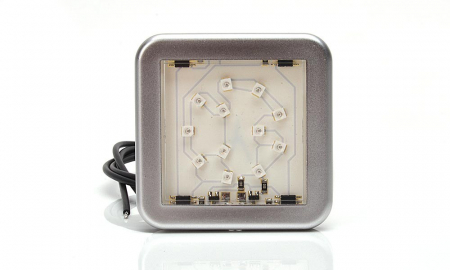 Lampa pozitie laterala 12LED patrat 12v-24v [2]