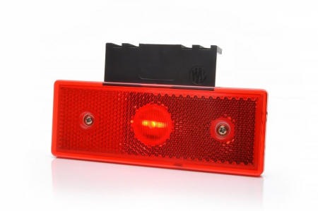 Lampi auto LED - Lampa pozitie RECT1 LED RED 12-24V