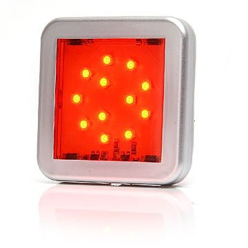 Lampi auto LED - Lampa pozitie spate 12LED patrat 12v-24v