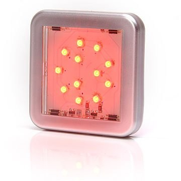 Lampi auto LED - Lampa pozitie spate 12LED patrat 12v-24v