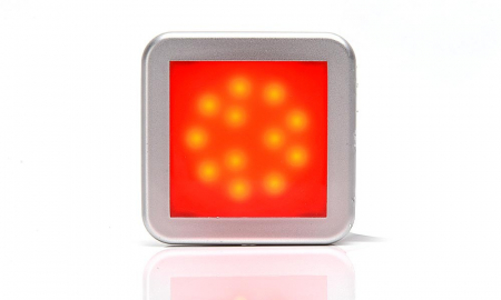 Lampa pozitie spate 12LED patrat mat 12V-24V [2]