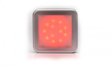 Lampa pozitie spate 12LED patrat mat 12v-24v [2]