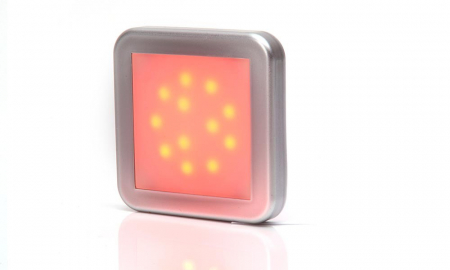 Lampa pozitie spate 12LED patrat mat 12v-24v [1]