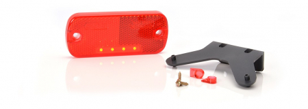 Lampa pozitie spate oval rosu 4LED 12-24V [1]