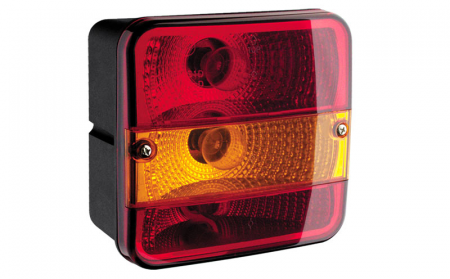Lampi auto bec - Lampa remorca patrat spate 4F WS 12V-24V