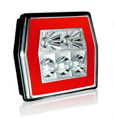 Lampi remorca si auto LED - Lampa remorca spate hexagon LED 120 12V-24V - Copie