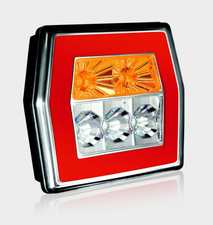Lampi remorca si auto LED - Lampa remorca spate hexagon LED 121 12V-24V