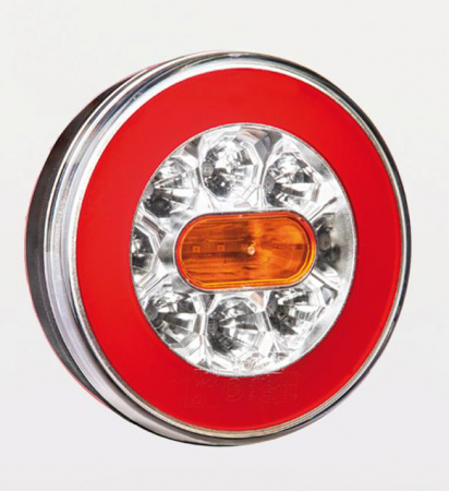 Lampi numar LED - Lampa remorca spate rotunda cu LED 12V-24V