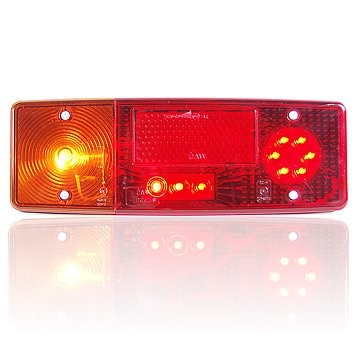 Lampi auto LED - Lampa spate dreptunghiulara combinata LED si bec