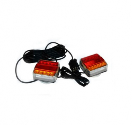 Lampa spate LED cu magnet cu cablu mufa 7 pini set [1]
