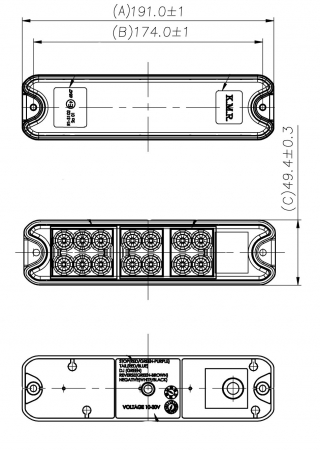 Lampa spate mini 18LED 12V-24V [1]