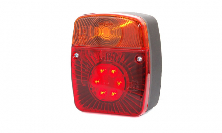 Lampa spate patrat combinat 6LED si bec [1]