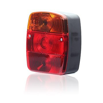 Lampi auto bec - Lampa spate patrat cu bec 12V-24V