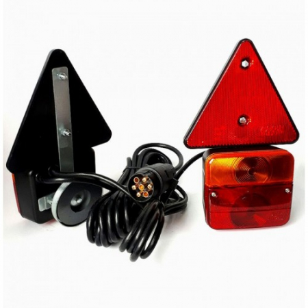 Lampi spate cu triunghi si magnet set 12V-24V [1]
