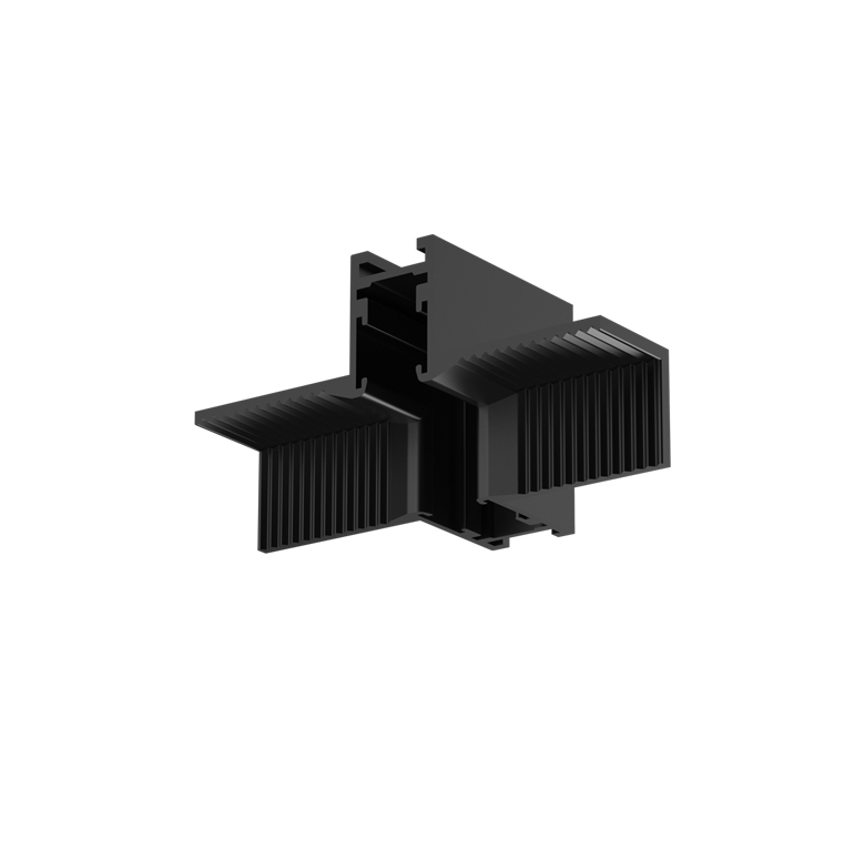 Conector de colt incastrat negru mat 90° pentru mini sina magnetica TRIMLESS TMT*MB [1]