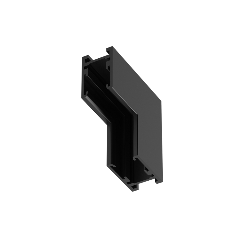 Conector de colt negru 90° pentru mini sina magnetica surspendata TMS*MB [1]