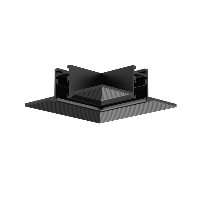 Conector de colt negru mat 90° pentru mini sina magnetica TRIMLESS TMT*MB [1]