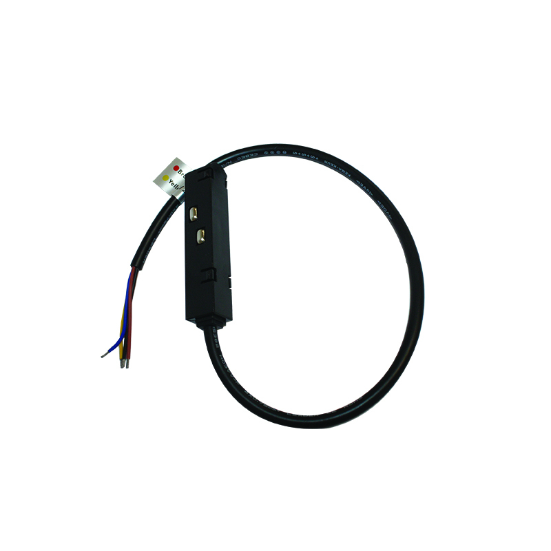 Alimentator electric negru mat negru mat pentru sina magnetica 48V Dc cu cablu de 2M [1]