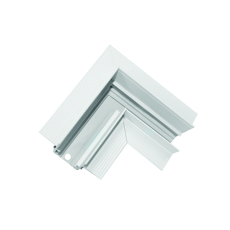 Conector alb mat la 90° pentru sina incastrata [1]