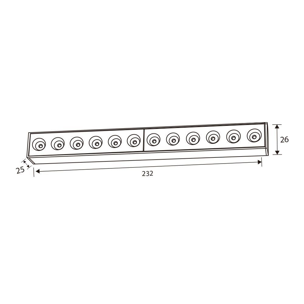 Corp de iluminat magnetic LED DIVISION LED ∙ 12W ∙ Negru ∙ 3000K [2]