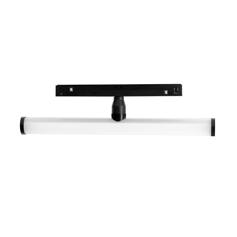 Corp de iluminat magnetic negru mat 48V Dc 6W 3000K 560Lm 150° Χ 100° osram Ra90 Φ28Χ300mm [1]