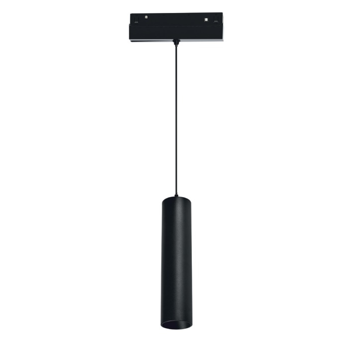 Corp suspendat magnetic negru mat 48V dc 9W 3000K 950Lm 36° osram Ra90 Φ50*220Mm [2]