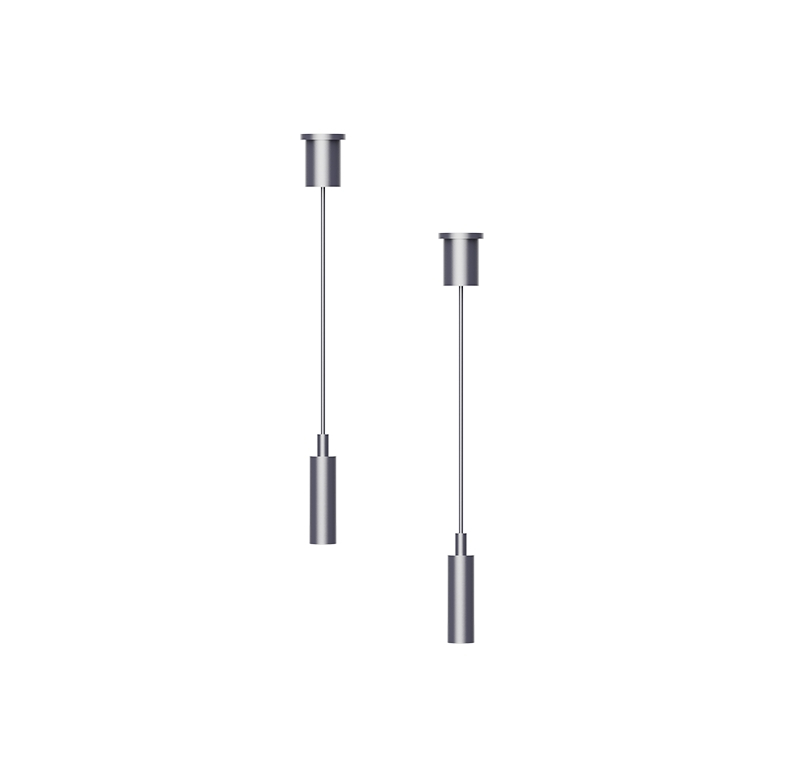 Kit de montare (set de 2 buc) pentru mini sina magnetica neagra cu sarma de otel 2 M si accesorii de instalare [1]