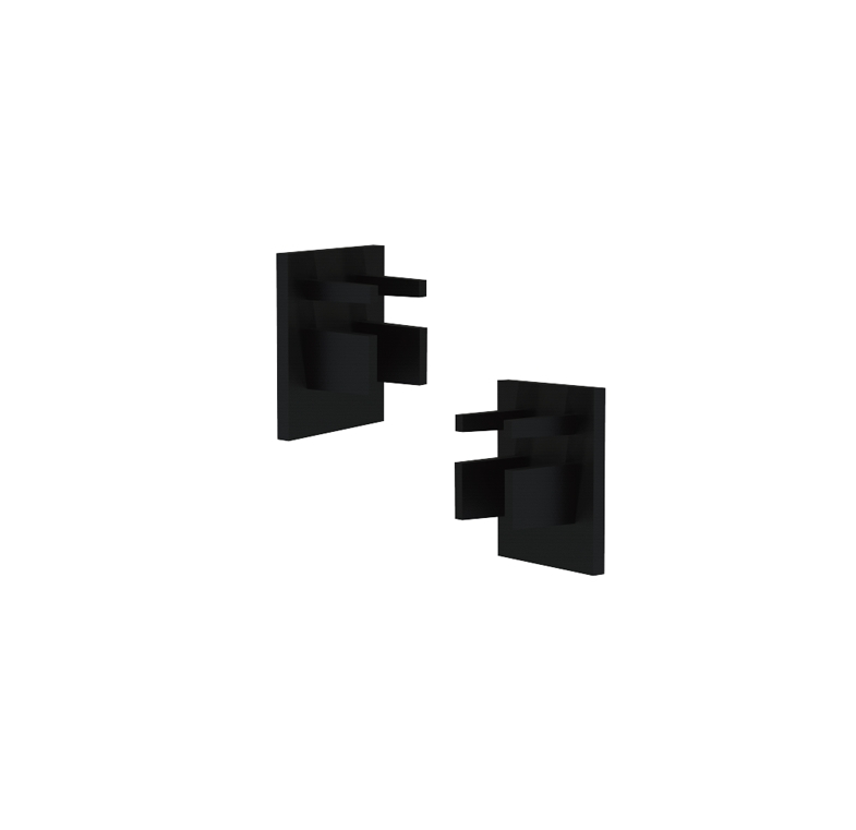 Dopuri negre (set de 2 buc) pentru mini sina magnetica [1]