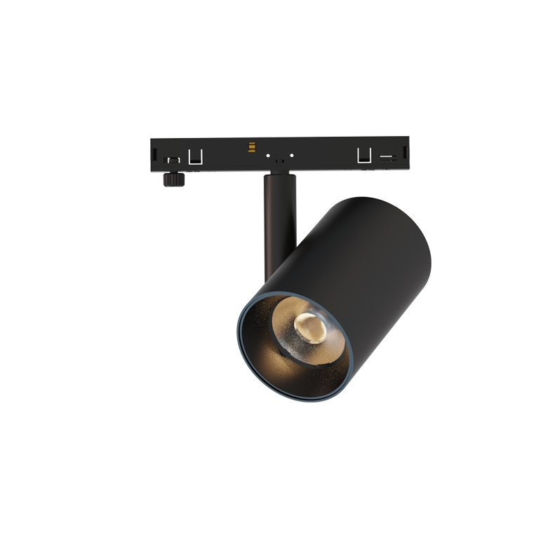 Mini spot magnetic negru 24V DC 9W 3000K 840LM 38° RA90 5 ANI Φ45*70(102)ΜΜ [1]