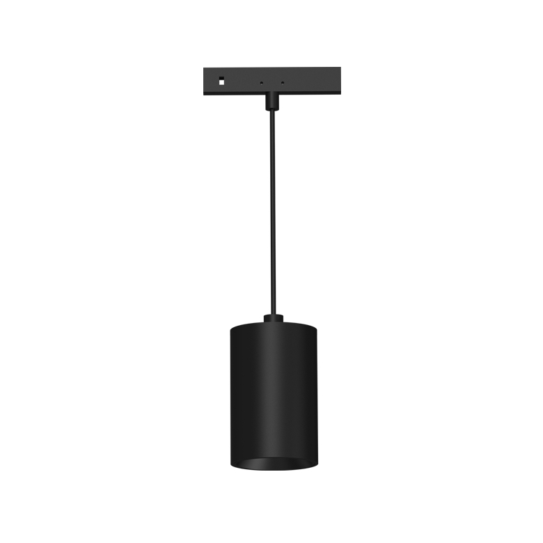 Mini corp de iluminat suspendat magnetic negru 24V DC 5W 4000K 540LM 38° RA90 5 ANI Φ35,5*55(1000)ΜΜ [1]