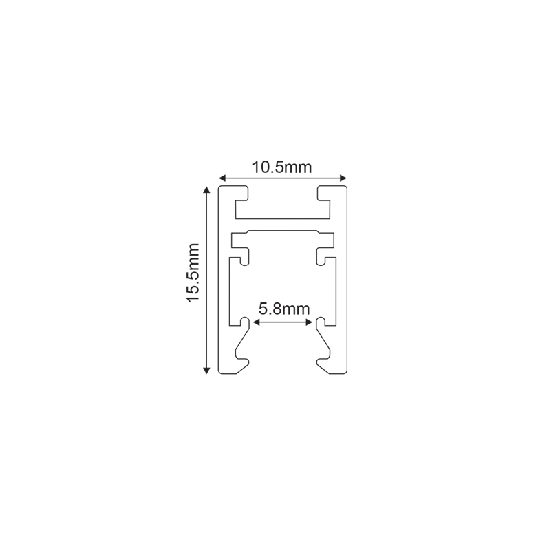 Mini sina magnetica 24V DC 2M negru mat [2]