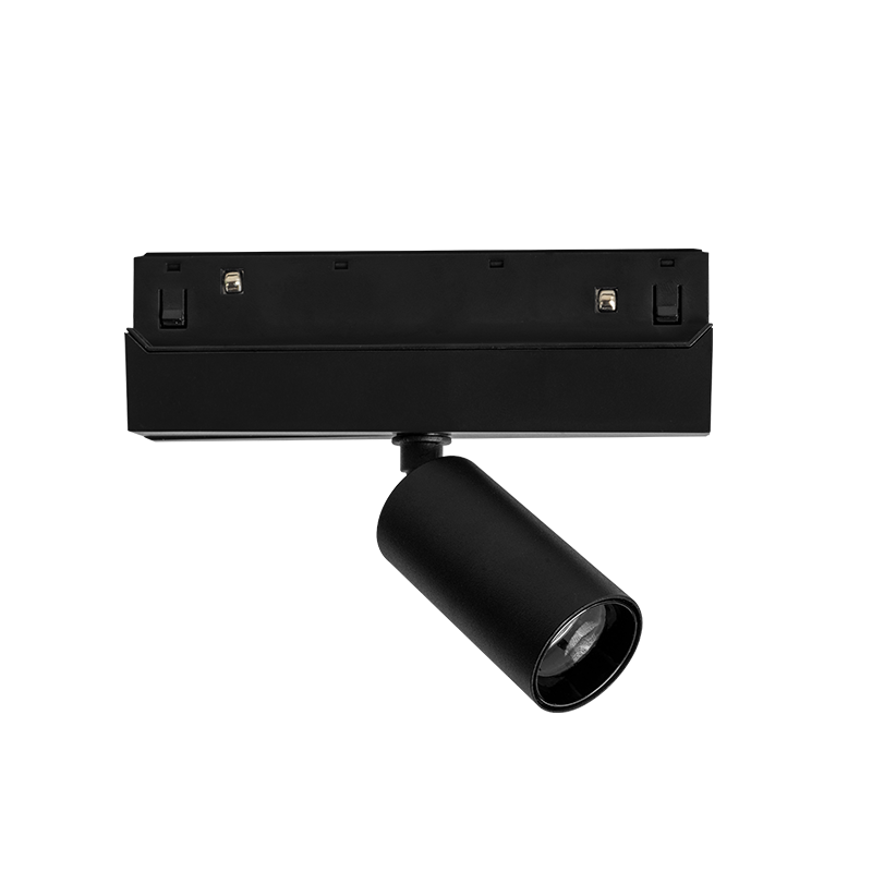 Mini spot led magnetic negru mat 48V Dc 6W 3000K 600Lm 24° Osram Ra90 Φ30*60mm [1]