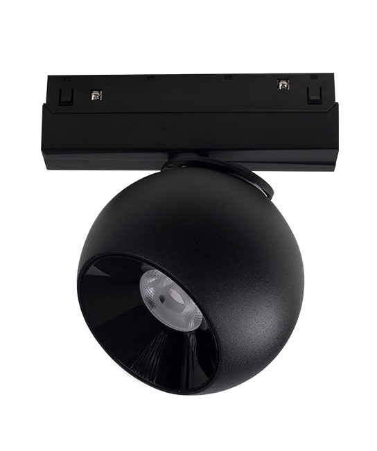 Spot led magnetic negru mat 48V Dc 12W 3000K 1000Lm 36° osram Ra90 Φ100*134mm [2]